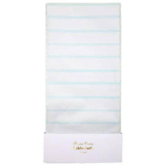 Mint Stripe Paper Tablecloth S1116 - Pretty Day