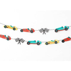 Vintage Race Car Party Garland S7161 - Pretty Day
