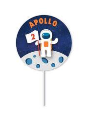 Trip To The Moon Custom Cake Topper S7145 - Pretty Day
