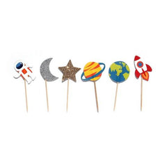 Outer Space Cupcake Toppers - 12 Pack S7146 - Pretty Day