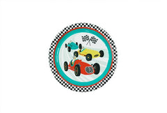 Vintage Race Car Large Paper Plates - Pack of 12 S9165 - Pretty Day