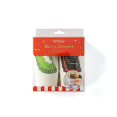 Make Your Own Snowman Food Cups - 24 Pack S2208 - Pretty Day