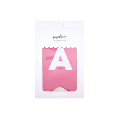 Customizable Pink Letter Banner: Bubble Gum S5071 - Pretty Day