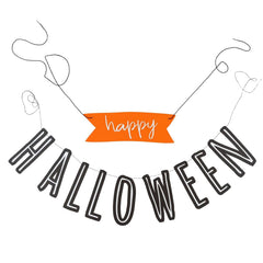 Happy Halloween Banner M0150 - Pretty Day