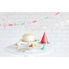 Pastel Birthday Cake Bunting S1136 - Pretty Day