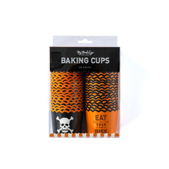 Halloween Eat at Own Risk  Food Cups (50 pcs) M0023 - Pretty Day