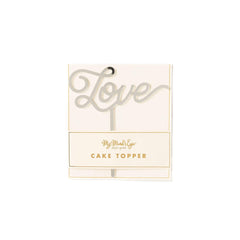 Basic Love Cake Topper - Silver S1050 - Pretty Day