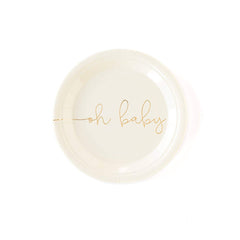 Oh Baby 7"  Small Plates - 8 Pack S8011 - Pretty Day