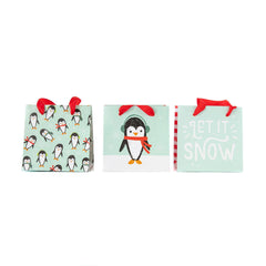 Christmas Penguin Mini Gift Bag Set of 6 S3163 - Pretty Day