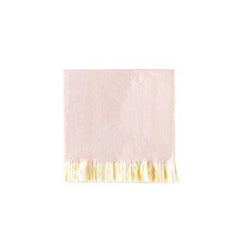 Pink and Ivory Fringe Napkins - Small S1177 - Pretty Day