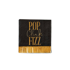 Pop Clink Fizz Fringed Cocktail Napkins - 18 Pack S2194 - Pretty Day
