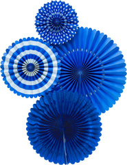 Royal Blue Paper Fan Pinwheel Backdrop S1047 - Pretty Day