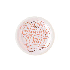 7" Cake By Courtney Oh Happy Day Plates - 12 Pack S1114 - Pretty Day