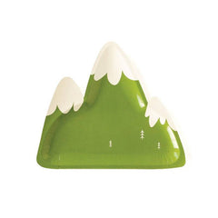 Adventure Mountain Shaped Large Plates - Pack of 8 S8055 - Pretty Day