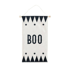 Vintage Halloween Boo Canvas Banner M0165 - Pretty Day