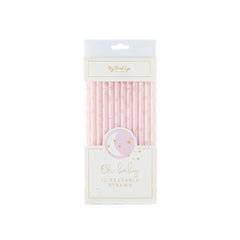 Baby Pink Reuseable Straws S7037 - Pretty Day