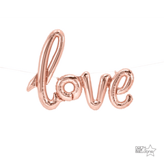 Love Script Balloon Rose Gold S3088 - Pretty Day