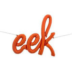 Orange Eek Script Air Filled Balloon Cursive S4030 - Pretty Day