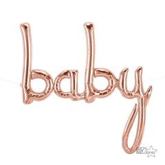 Baby Script Balloon Rose Gold S2066 - Pretty Day