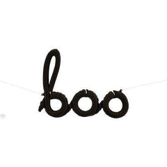 Halloween Boo Airfill Balloon Script Black S4042 - Pretty Day