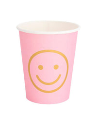 Blush Smiley Face Cups S9368 - Pretty Day