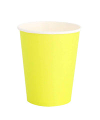 Chartreuse Yellow Paper Party Cup- 8 pack S3158 - Pretty Day