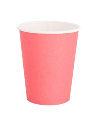 Neon Coral Paper Party 8oz Cup S4132 - Pretty Day