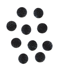 2" Black Honeycomb Mini Balls - 10 Pack S2068 - Pretty Day