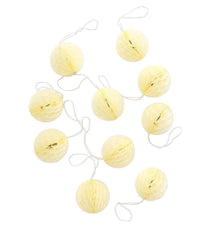2" Cream Honeycomb Mini Balls - 10 Pack S2127 - Pretty Day