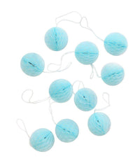 2" Light Blue Honeycomb Mini Balls - 10 Pack S3007 - Pretty Day