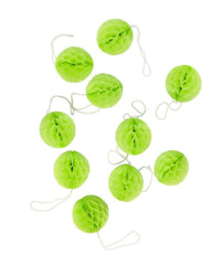 2" Light Green Honeycomb Mini Balls - 10 Pack S2089 - Pretty Day