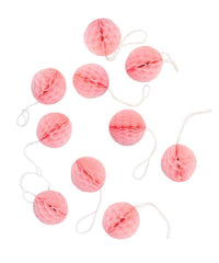 2" Light Pink Honeycomb Mini Balls - 10 Pack S1076 - Pretty Day