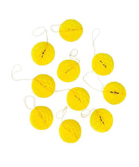 2" Yellow Honeycomb Mini Balls - 10 Pack S5162 - Pretty Day