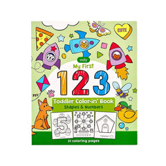 123: Shapes + Numbers Coloring Book S0134 - Pretty Day