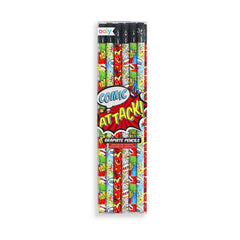 Comic Attack Pencils - Set of 12 S2079 - Pretty Day
