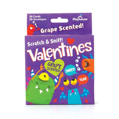 Grape Monsters Scratch & Sniff Valentines S1195 - Pretty Day