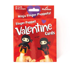 Ninja Finger Puppet Valentines Day Cards S3164 - Pretty Day