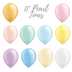 11" Pastel & Metallic Pearl Tone Balloons - Pretty Day