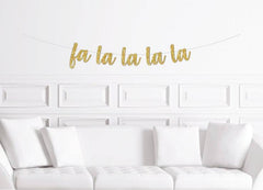 Fa La La La La Christmas Mantle Banner - Pretty Day