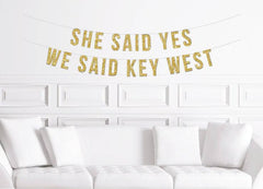 Key West Bachelorette Party Banner - Pretty Day