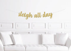 Sleigh All Day Office Christmas Party Banner - Pretty Day