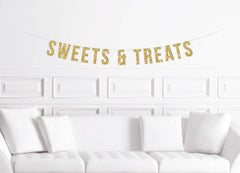 Sweets & Treats Dessert Table Banner - Pretty Day