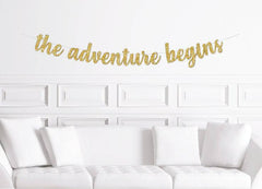 The Adventure Begins Party Banner - Pretty Day