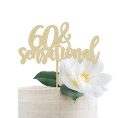 60 & Sensational Cake Topper - Pretty Day