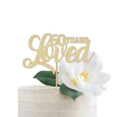 60 Years Loved  Cake Topper - Pretty Day
