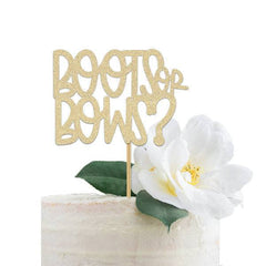 Boots or Bows Cake Topper - Pretty Day