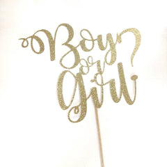 Boy or Girl Gender Reveal Cake Topper - Pretty Day