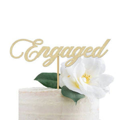 Engaged Cake Topper - Pretty Day