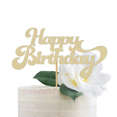 Happy Birthday Cake Topper - Pretty Day