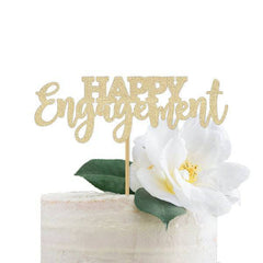 Happy Engagement Cake Topper - Pretty Day